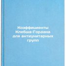 Koeffitsienty Klebsha-Gordana dlya antiunitarnykh grupp. In Russian