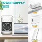 Portable Air Conditioner Mini Fan Cooler Humidifier Evaporative RGB Cooling Fan
