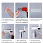 Solar Energy Toothbrush Holder Toothpaste Dispenser Bathroom Cleaner Storage