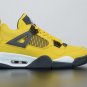 Air Jordan 4 Retro Lightning TOUR YELLOW WHITE-DARK BLUE GREY