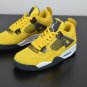 Air Jordan 4 Retro Lightning TOUR YELLOW WHITE-DARK BLUE GREY
