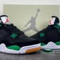 Air Jordan 4 Retro SB Black & Green Unisex Sneaker