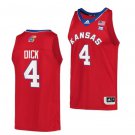 #4 Gradey Dick  Kansas Jayhawks College   Red Retro