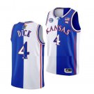 #4 Gradey Dick  Kansas Jayhawks College   White Royal Split