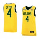 #4 Lj Cryer Anthracite  Baylor Bears College s Yellow