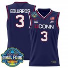 Aaliyah Edwards  #3 UConn Huskies 2025 Big Eat Final Four Patch Navy