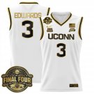 Aaliyah Edwards  #3 UConn Huskies 2025 Big Eat Final Four Patch White Gold