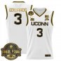 Aaliyah Edwards  #3 UConn Huskies 2025 Big Eat Final Four Patch White Gold
