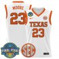 Aaliyah Moore  #23 Texas Longhorns 2025 Sec Final Four Patch White