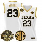 Aaliyah Moore  #23 Texas Longhorns 2025 Sec Final Four Patch White Gold