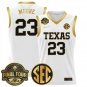 Aaliyah Moore  #23 Texas Longhorns 2025 Sec Final Four Patch White Gold