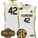 Al Horford  #42 Florida Gators 2025 Final Four Patch Stitched White Gold