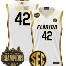 Al Horford  #42 Florida Gators 2025 National Champions Patch White Gold