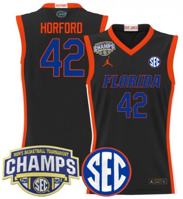 Al Horford  #42 Florida Gators 2025 SEC Champions Stitched Black