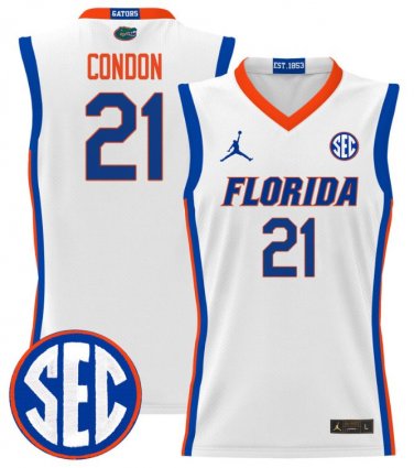Alex Condon  #21 Florida Gators 2024 Lightweight  White