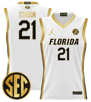 Alex Condon  #21 Florida Gators 2024 Lightweight  White Gold