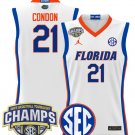 Alex Condon  #21 Florida Gators 2025 Tournament Champions Patch White