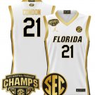 Alex Condon  #21 Florida Gators 2025 Tournament Champions Patch White Gold