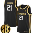Alex Condon  #21 Florida Gators Swingman  Stitched Black Gold