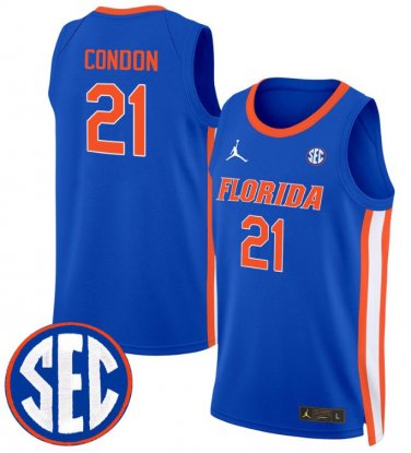 Alex Condon  #21 Florida Gators Swingman Stitched Royal