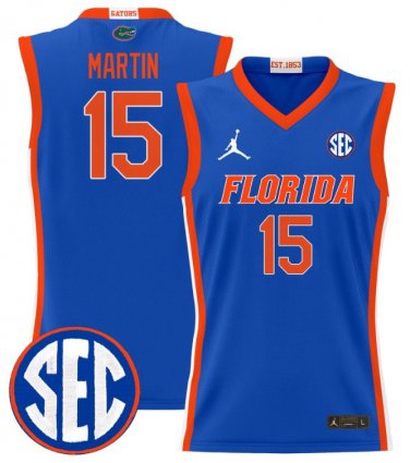 Alijah Martin  #15 Florida Gators 2024 Lightweight Royal