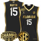 Alijah Martin  #15 Florida Gators 2025 Tournament Champions Black Gold