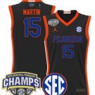 Alijah Martin  #15 Florida Gators 2025 Tournament Champions Patch Black