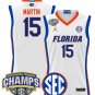 Alijah Martin  #15 Florida Gators 2025 Tournament Champions Patch White