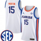 Alijah Martin  #15 Florida Gators Swingman Stitched White
