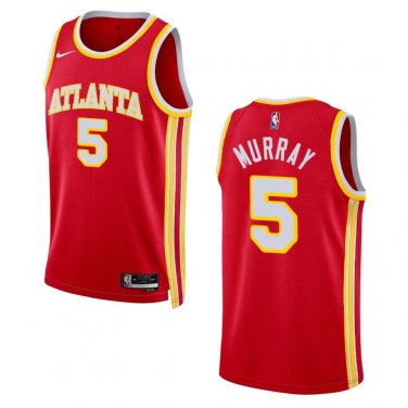 Atlanta Hawks #5 Dejounte Murray  Red