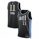 Atlanta Hawks #11 Trae Young  Black