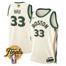 Boston Celitics  #33 Larry Bird  2024 Finals 23 24 City White