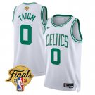 Boston Celitics #0 Jayson Tatum 2024 Finals Association White