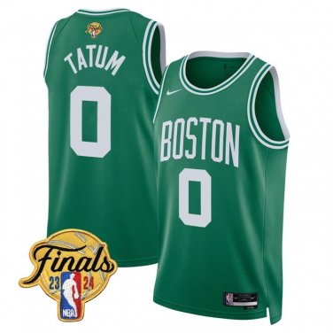 Boston Celitics #0 Jayson Tatum 2024 Finals Icon Green