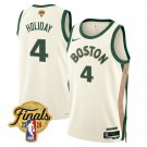 Boston Celitics #4 Jrue Holiday 2024 Finals 23 24 City White