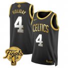 Boston Celitics #4 Jrue Holiday 2024 Finals Black Gold