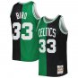 Boston Celtics #33 Larry Bird  Black Kelly Green