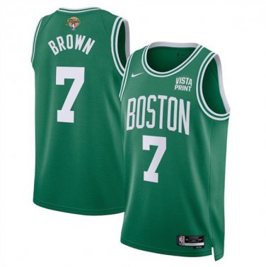 Boston Celtics 7# Jaylen Brown  Finals 2024 Green