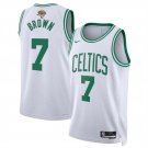 Boston Celtics 7# Jaylen Brown  Finals 2024 White