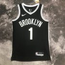 Brooklyn Nets #1 Mikal Bridges  Black