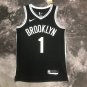 Brooklyn Nets #1 Mikal Bridges  Black