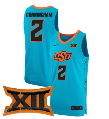 Case Kunninghams  #2 Oklahoma State Cowboys  Turquoise