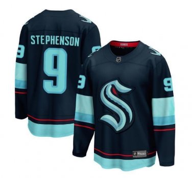 Chandler Stephenson  #9 Seattle Kraken Navy All Stitched