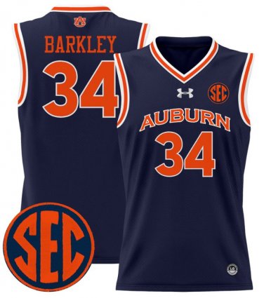 Charles Barkley  #34 Auburn Tigers 2024 Lightweight Navy