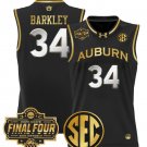 Charles Barkley  #34 Auburn Tigers 2025 Final Four Patch Black Gold