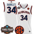 Charles Barkley  #34 Auburn Tigers 2025 Final Four Patch Stitched White