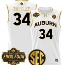 Charles Barkley  #34 Auburn Tigers 2025 Final Four Patch White Gold