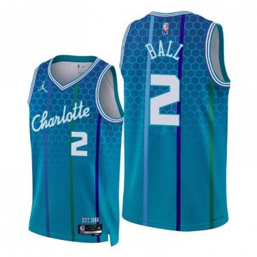 Charlotte Hornets #2 LaMelo Ball  Blue