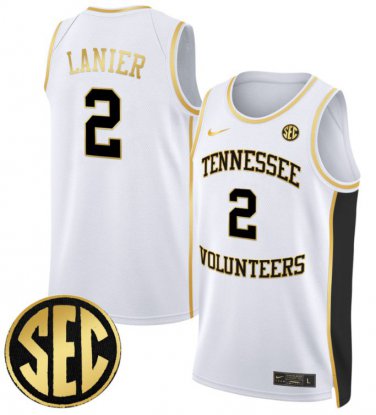 Chaz Lanier  #2 Tennessee Vols 2024 Swingman White Gold