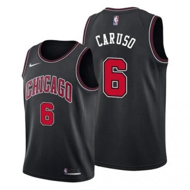 Chicago Bulls #6 Alex Caruso  Black